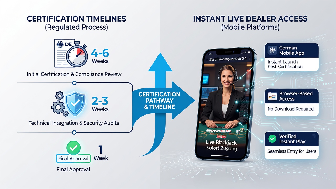 Mobile Live-Casino-Plattformen und Auswirkungen von Zertifizierungszeiten in Deutschland
