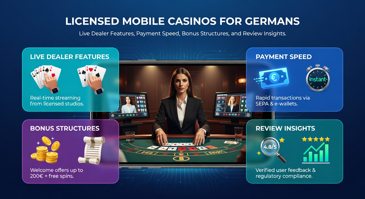 Smartphone mit Live-Dealer-Spiel in einem lizenzierten Mobile Casino, das auf dem deutschen Markt verfügbar ist